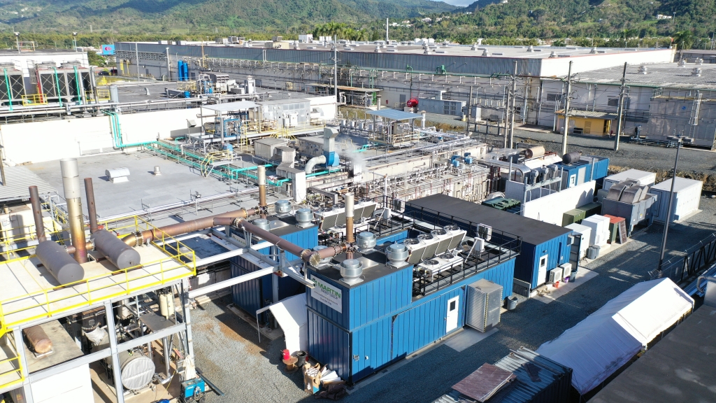 overview of Microgrid site with CHP and BESS